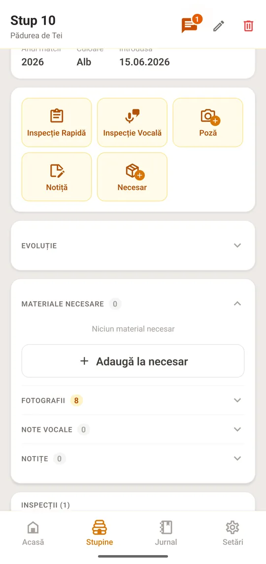 Deschide stupul și atinge „Necesar”, sau „Adaugă la necesar” din secțiunea „Materiale Necesare”
